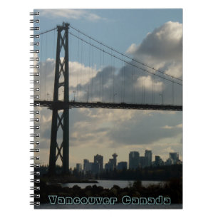 Vancouver Notebook Vancouver Cityscape Souvenir