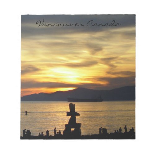 Vancouver Notepad Personalized Vancouver Souvenir