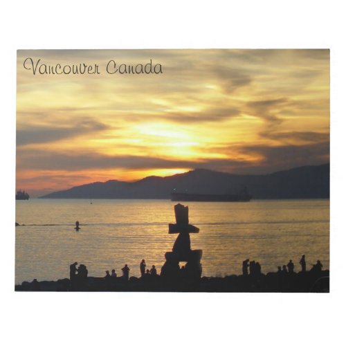 Vancouver Notepad Vancouver Landmarks Souvenir