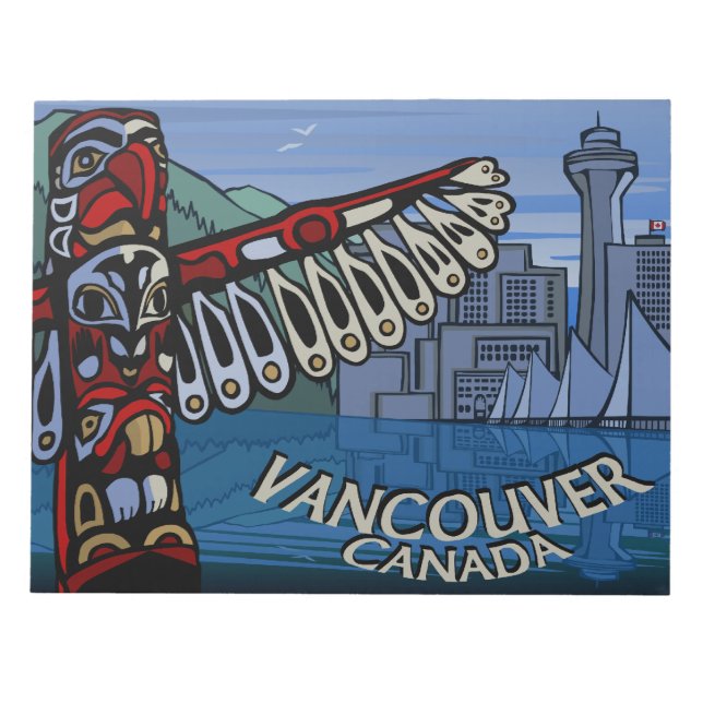 Vancouver Notepad Vancouver Landmarks Souvenir (Front)