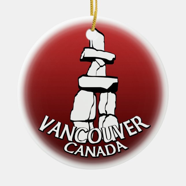 Vancouver Ornament Personalized Vancouver Souvenir (Front)