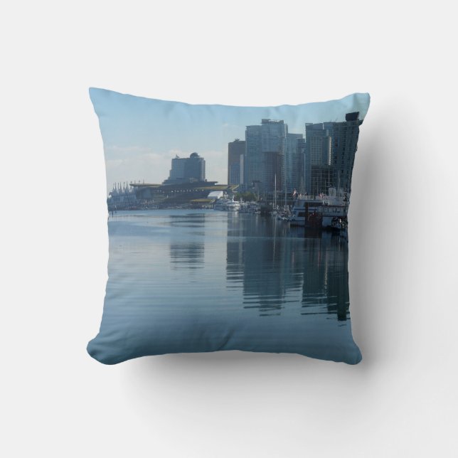Vancouver Pillow Personalized Vancouver Harbour (Front)