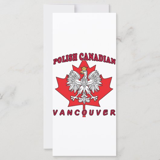 Vancouver Polish Canadian Leaf (Front)