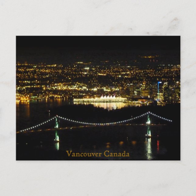 Vancouver Postcards Lions Gate Personalized Card (Front)
