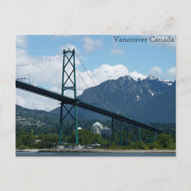 Vancouver Postcards Lions Gate Personalized Card (Front)