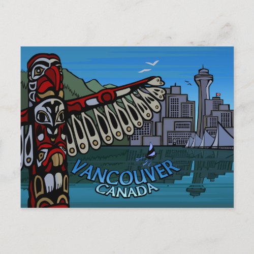 Vancouver Postcards Totem Pole  Landmarks Cards