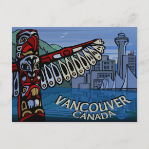 Vancouver Postcards Totem Pole & Landmarks Cards