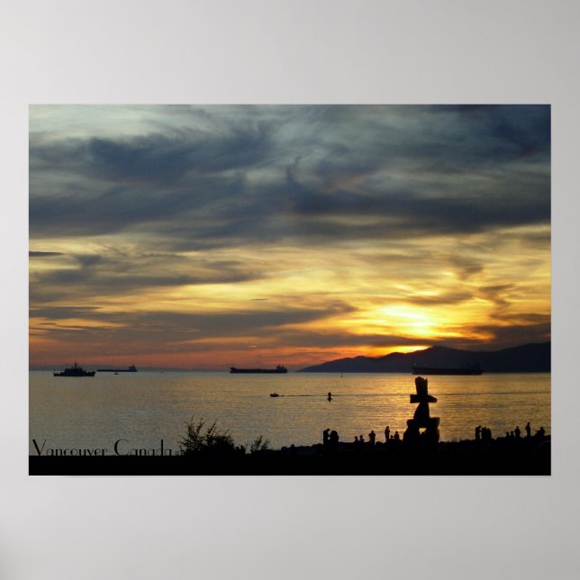 Vancouver Poster English Bay Vancouver Print (Front)