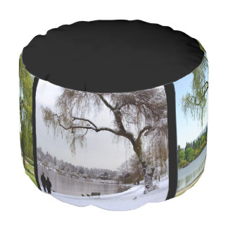 Vancouver Pouf Ottoman Vancouver Seasons Pillow
