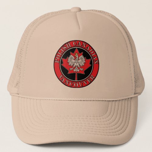 Vancouver Round Polish Canadian Leaf Trucker Hat