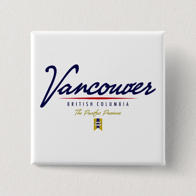 Vancouver Script Button (Front)