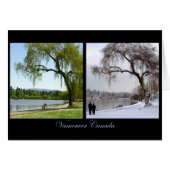 Vancouver Seasons Cards Print Canada Souvenir (Front Horizontal)