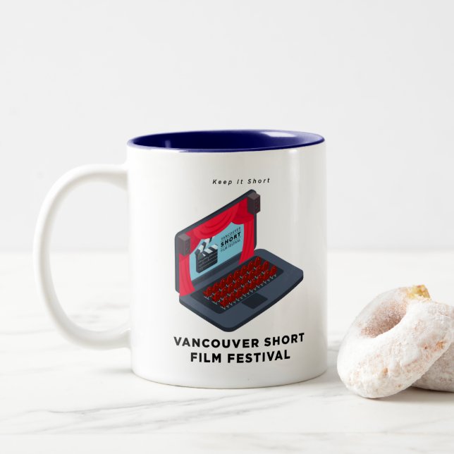 Vancouver Short Film Festival - Coffee Mug (With Donut)