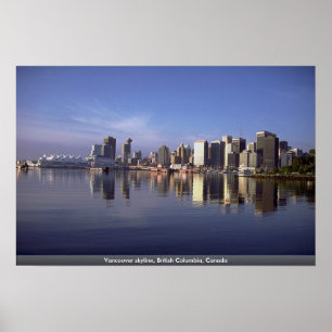 Vancouver skyline, British Columbia, Canada Poster