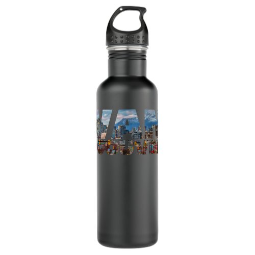Vancouver Skyline British Columbia Canada Visitor Stainless Steel Water Bottle