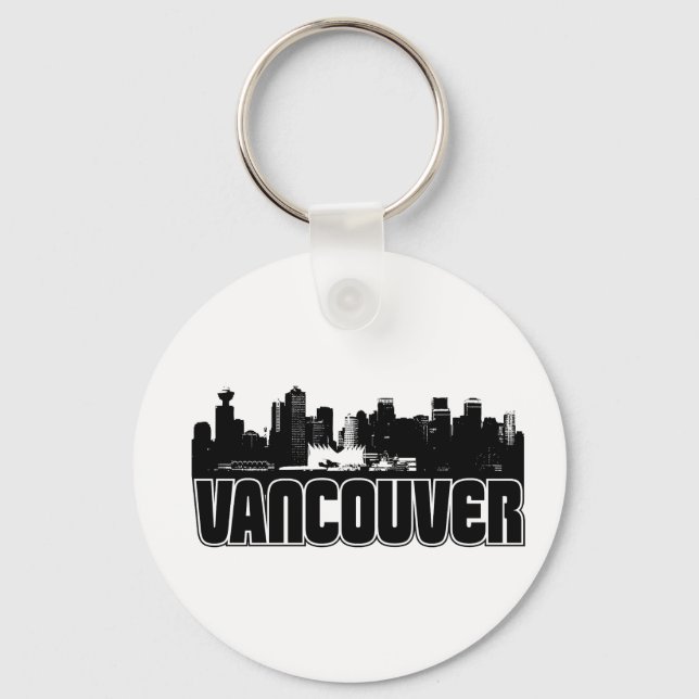 Vancouver Skyline Keychain (Front)