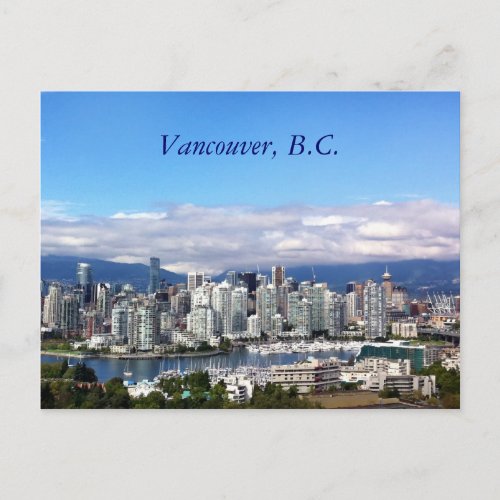 Vancouver Skyline Postcard