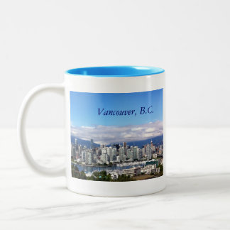 Vancouver Skyline Two-Tone Coffee Mug