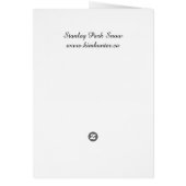 Vancouver Snow Cards Custom Canada Winter Cards (Back)