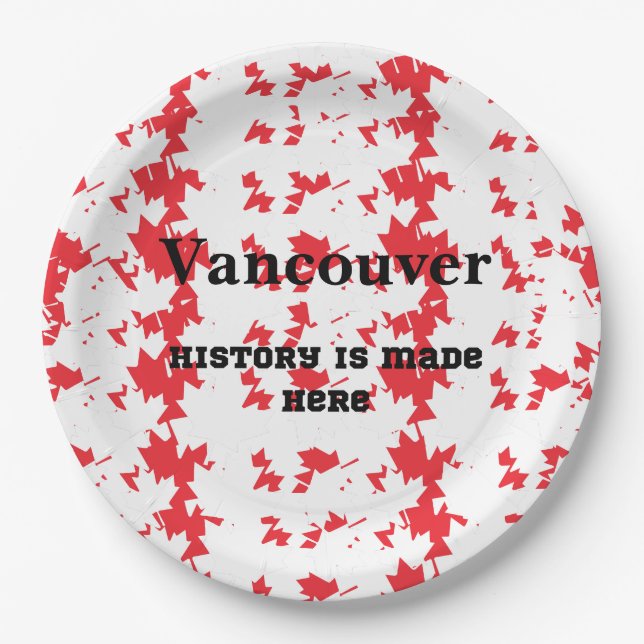 Vancouver Soccer 2026  Party Plate Set (Front)