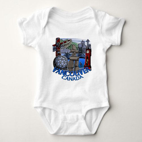 Vancouver Souvenir Baby One Piece  Jumper Baby Bodysuit