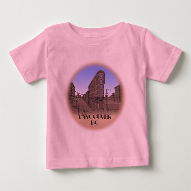 Vancouver Souvenir Baby T-shirt Gastown Baby Shirt (Front)