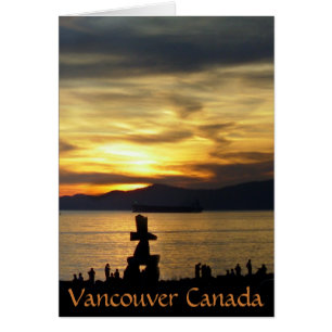 Vancouver Souvenir Cards Inukshuk Landscape Cards