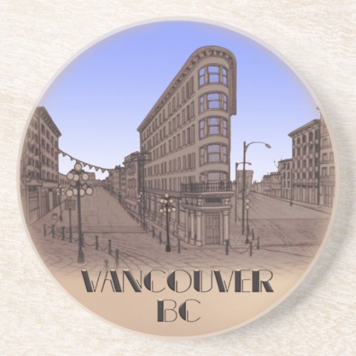Vancouver Souvenir Coaster Gastown Cityscape Gif