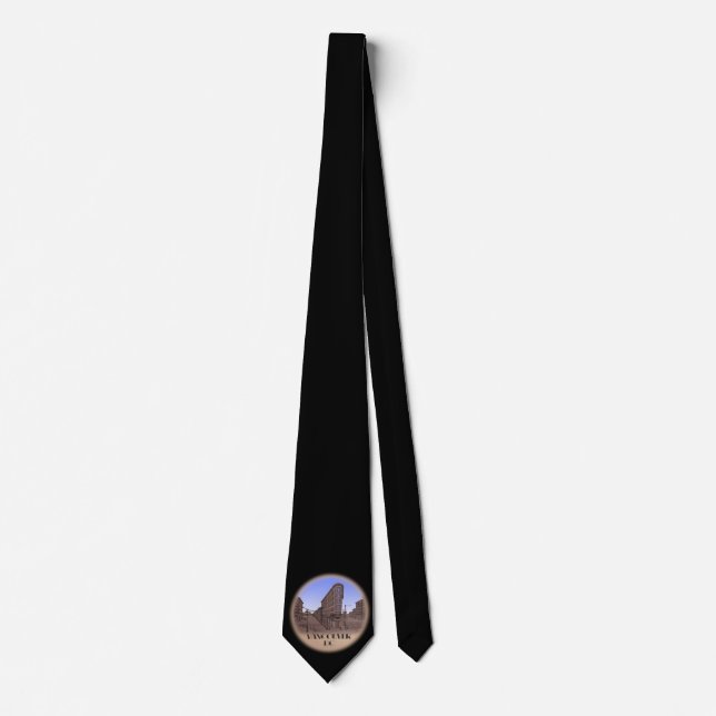 Vancouver Souvenir Gastown Tie Landmark Art Tie (Front)