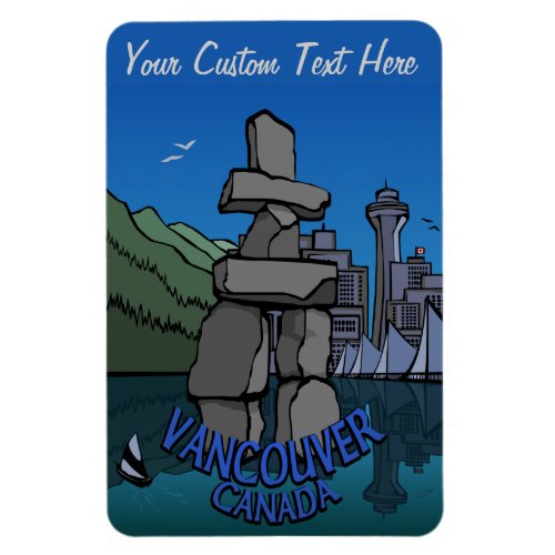 Vancouver Souvenir Magnet Personalized Totem Gift