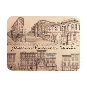 Vancouver Souvenir Personalized Magnet Gastown
