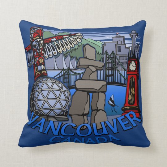 Vancouver Souvenir Pillow Vancouver Landmark Gifts
