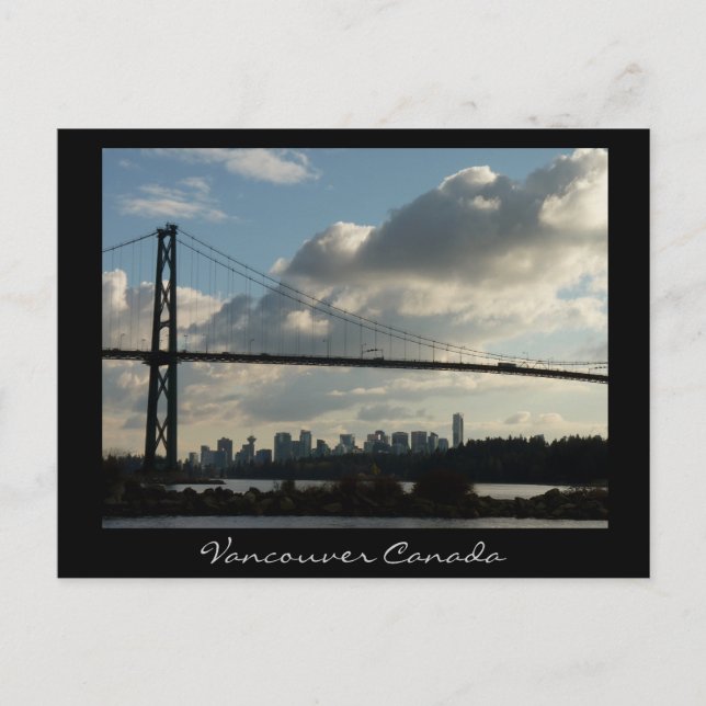 Vancouver Souvenir Postcard Totem Pole Personalize (Front)