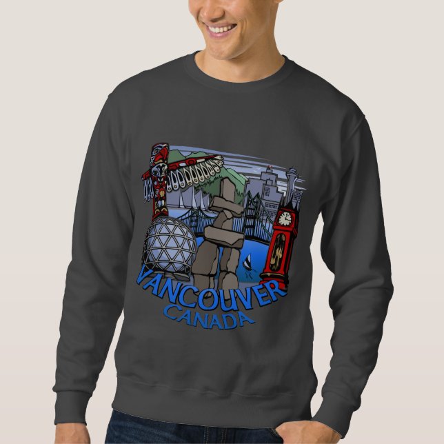 Vancouver Souvenir Sweatshirt Vancouver Art Shirts (Front)