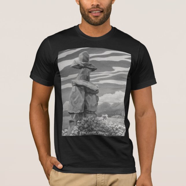 Vancouver Souvenir T-shirt Vancouver Art Shirts (Front)