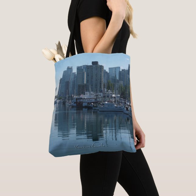 Vancouver Souvenir Tote Bag Custom Vancouver Bags (Close Up)
