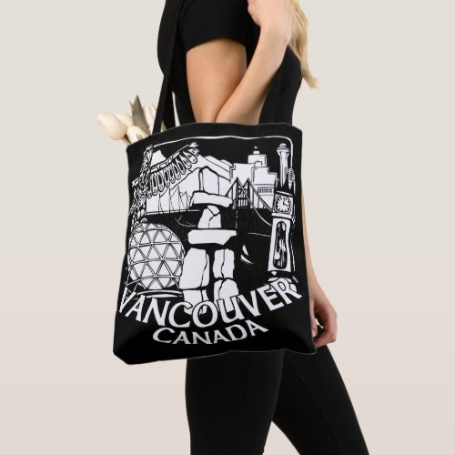 Vancouver Souvenir Tote Bag Landmark Art Bags