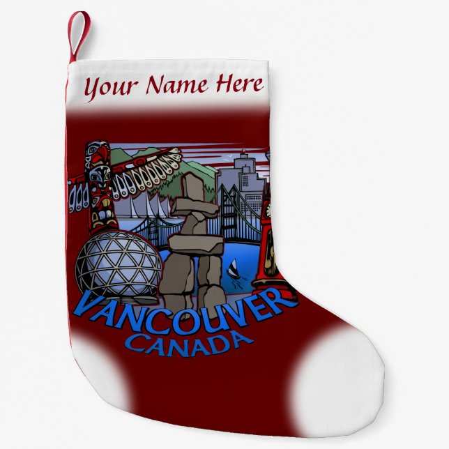 Vancouver Stocking Vancouver Christmas Stocking (Front)