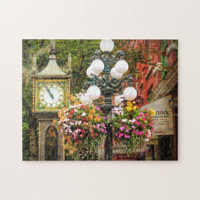 Vancouver THE GASTOWN STEAM CLOCK Jigsaw Puzzle (Horizontal)