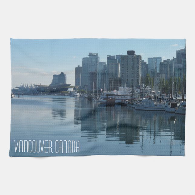 Vancouver Towel Personalized Souvenir Tea Towel (Horizontal)