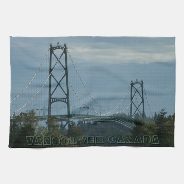 Vancouver Towel Personalized Souvenir Tea Towel (Horizontal)