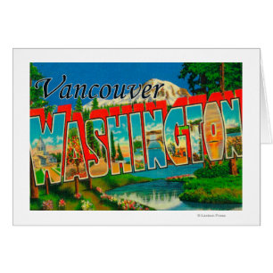 Vancouver, Washington - Large Letter Scenes Cards