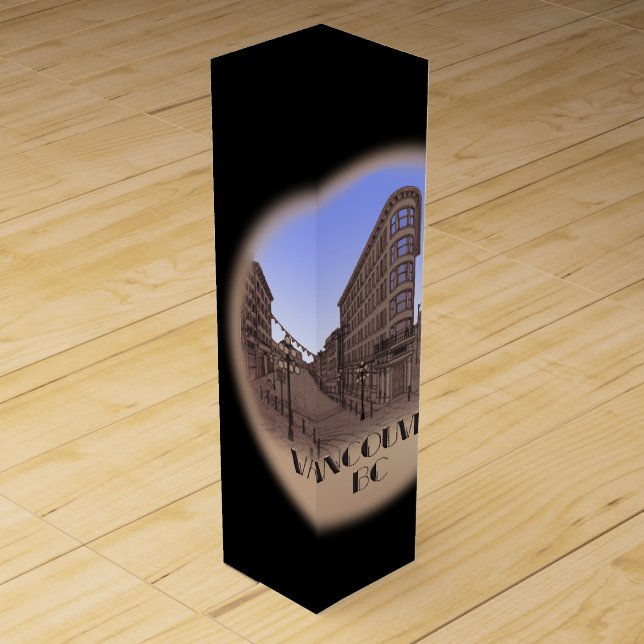 Vancouver Wine Box Custom Gastown Art Souvenir (Front)