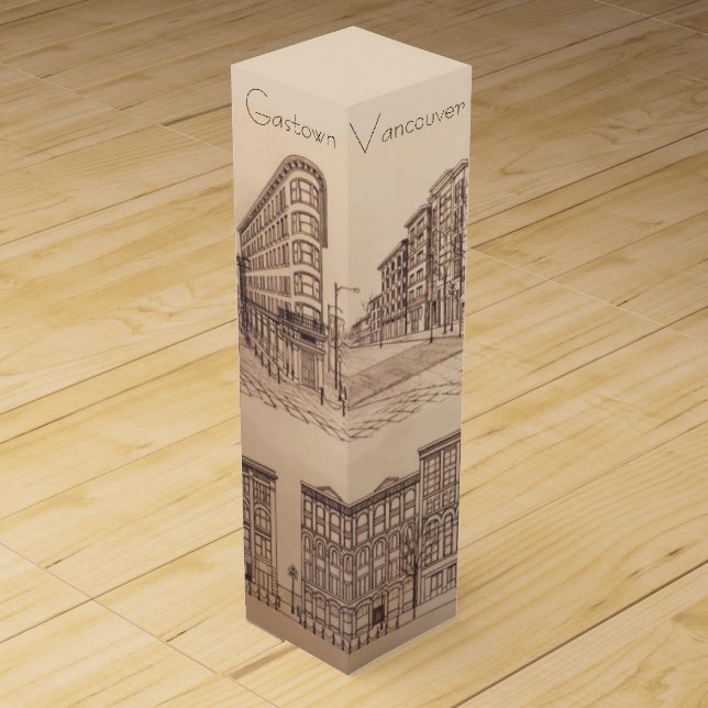Vancouver Wine Box Custom Gastown Art Souvenir (Front)