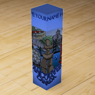 Vancouver Wine Box Customize Vancouver CN Souvenir