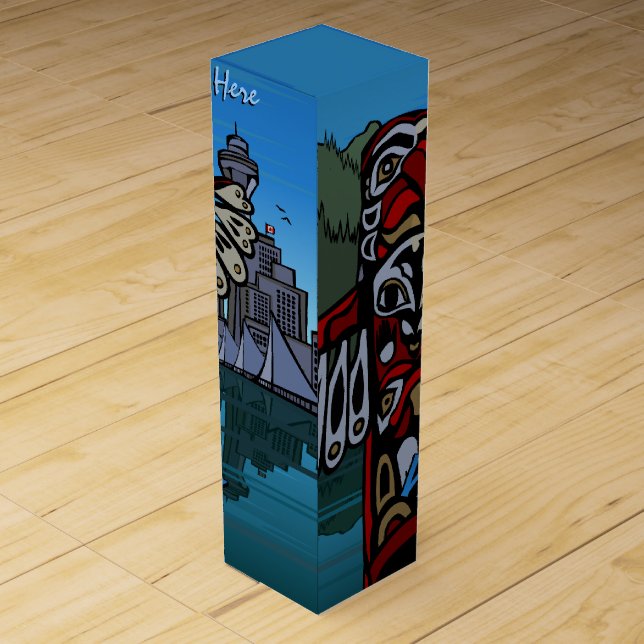 Vancouver Wine Box Customize Vancouver CN Souvenir (Back)