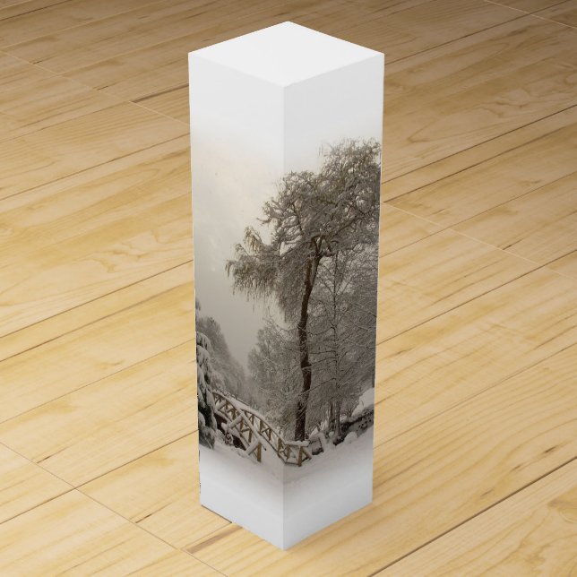 Vancouver Winter Wine Box Custom Winter Bridge (Front)