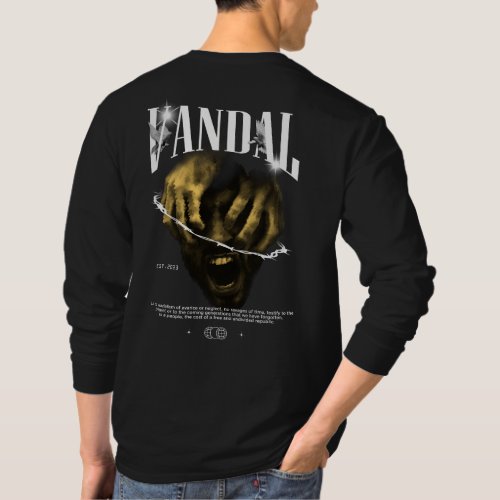 Vandal Modern Streetwear T_Shirt