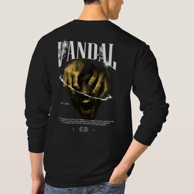 Vandal Modern Streetwear T-Shirt (Back)
