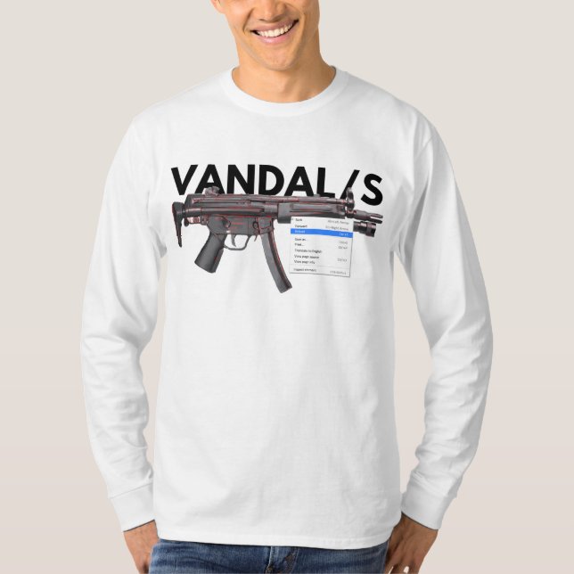 VANDAL SOCIETY MP5 RELOAD T-Shirt (Front)